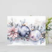 クリスマスバウブルと花スクラップブック紙 (スタンド正面)