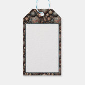 クリスマスバウブルと花，ヴィンテージバロック美術 ギフトタグ (裏面)