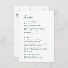 クリスマスバウブルオーナメントウィンターグリーン エンクロージャーカード