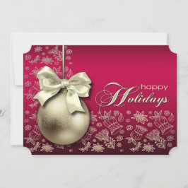 クリスマスバウブルクリスマスパーティの招待状 招待状