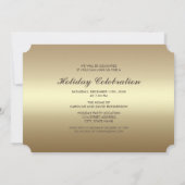 クリスマスバウブルクリスマスパーティの招待状 招待状 (裏面)