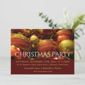 クリスマスバウブルクリスマス 招待状 (スタンド正面)