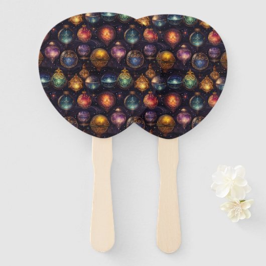 クリスマスバウブルズハンドファン ハンドファン (正面&裏面)