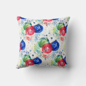 クリスマスバウブルズホリデイ装飾用クッション クッション (裏面)