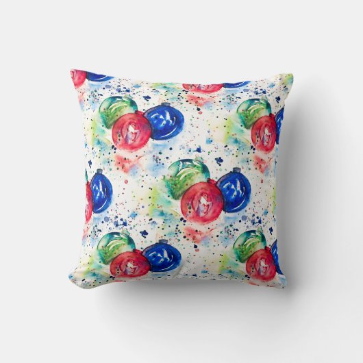 クリスマスバウブルズホリデイ装飾用クッション クッション (正面)