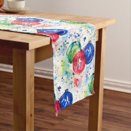 クリスマスバウブルズホリデーオーナメントズテーブルランナー ミディアムテーブルランナー