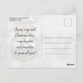 クリスマスバウブルズホリデークリスマスパーティの招待状 ポストカード (裏面)