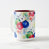 クリスマスバウブルズホリデーコーヒーマグ ツートーンマグカップ (正面左)