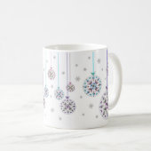 クリスマスバウブルズマグ コーヒーマグカップ (正面右)