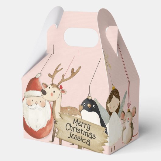 クリスマスバウブルパーティーボックス – クリスマスに最適 フェイバーボックス (正面)