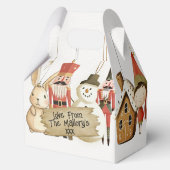 クリスマスバウブルパーティーボックス – クリスマスに最適 フェイバーボックス (裏面)