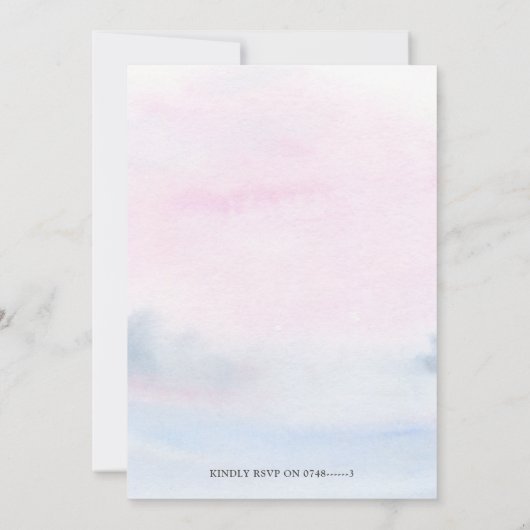 クリスマスバウブルホリデージェンダーリビール招待状 招待状 (裏面)