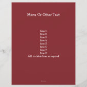 クリスマスバウブル チラシ (裏面)