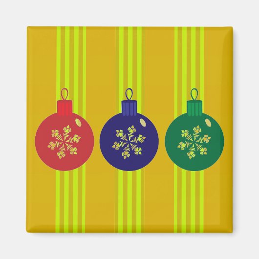 クリスマスバウブル マグネット (正面)