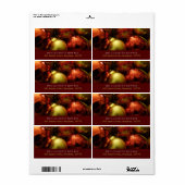 クリスマスバウブル ラベル (フルシート)