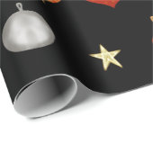 クリスマスバウブル、リース、ベル ラッピングペーパー (ロールコーナー)