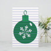 クリスマスバウブル 便箋 (スタンド正面)