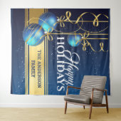 クリスマスバウベルの豪華なグリーティングウォール タペストリー (インサイチュ(横))