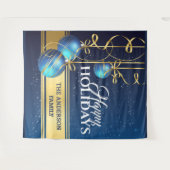 クリスマスバウベルの豪華なグリーティングウォール タペストリー (正面(横))