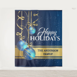 クリスマスバウベルの豪華なグリーティングウォール タペストリー