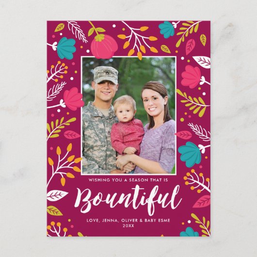 クリスマスバウンティホリディポストカード ポストカード (正面)