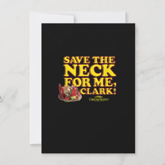 クリスマスバカ救ンスザネッククラーク 招待状 (正面)