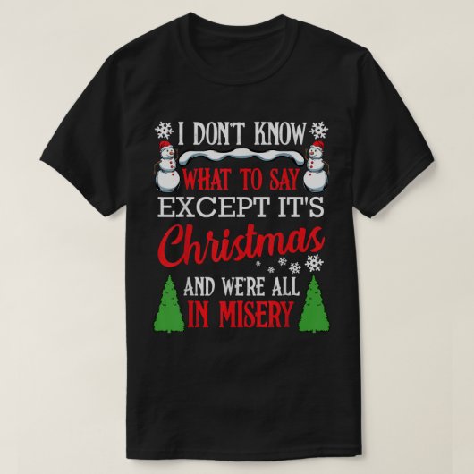 クリスマスバケーションミリーおもしろいズクリスマスサンタファミリー Tシャツ (デザイン正面)