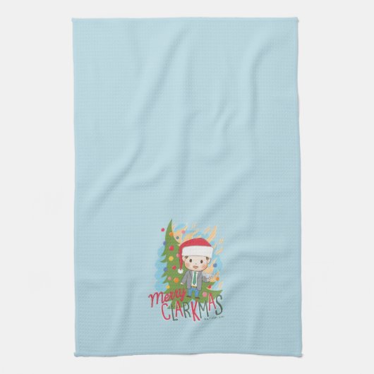 クリスマスバケーションメリークラークマス キッチンタオル (縦)