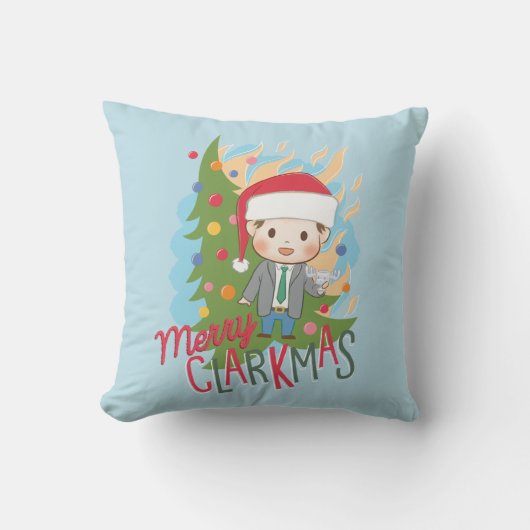 クリスマスバケーションメリークラークマス クッション (正面)