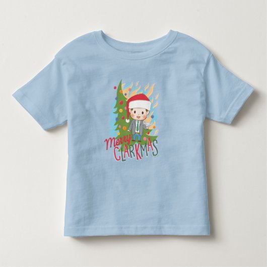 クリスマスバケーションメリークラークマス トドラーTシャツ (正面)