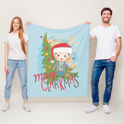 クリスマスバケーションメリークラークマス フリースブランケット (インサイチュ)