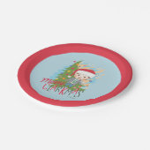 クリスマスバケーションメリークラークマス ペーパープレート (アングル)