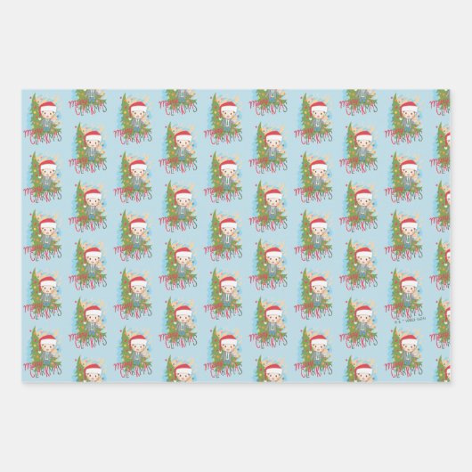 クリスマスバケーションメリークラークマス ラッピングペーパーシート (正面3)