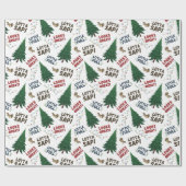 クリスマスバケーションラッピング紙 ラッピングペーパー (フラット)