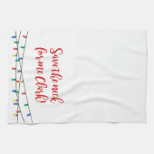 クリスマスバケーション引用文キッチンタオル キッチンタオル (横)