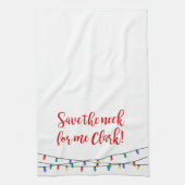 クリスマスバケーション引用文キッチンタオル キッチンタオル (縦)