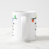 クリスマスバケーション引用文マグクリスマスライト ジャンボコーヒーマグカップ (裏面)