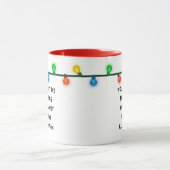 クリスマスバケーション引用文マグクリスマスライト マグカップ (中央)