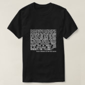 クリスマスバケーション引用文;ホエールザタイレノール(whit) tシャツ (デザイン正面)
