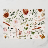 クリスマスバジェット植物株エレガント式フローラ 箔シーズンカード (裏面)