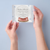 クリスマスバジェット結婚招待状の式。 チラシ (手)