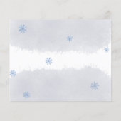 クリスマスバジェット結婚招待状の式。 チラシ (裏面)