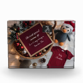 クリスマスバスケットの妊娠発表 フォトブロック