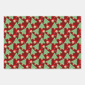 クリスマスバスケットボールサンタハット ラッピングペーパーシート (正面)