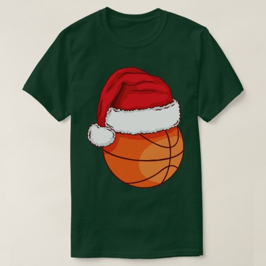 クリスマスバスケットボールスポーツネスエクササイズボール Tシャツ (デザイン正面)