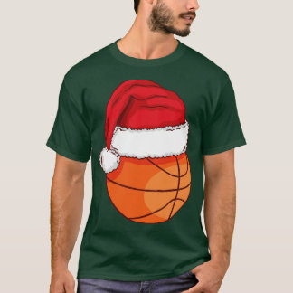 クリスマスバスケットボールスポーツネスエクササイズボール Tシャツ