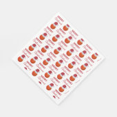 クリスマスバスケットボールスポーツボールパーティー スタンダードランチョンナプキン (角)