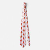 クリスマスバスケットボールスポーツボールパーティー ネクタイ (正面)