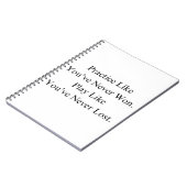 クリスマスバスケットボールチームとやる気を起こさせる引用文 ノートブック (左側)