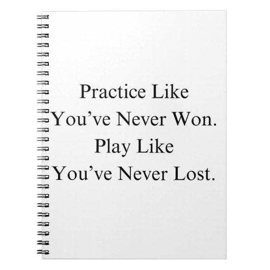 クリスマスバスケットボールチームとやる気を起こさせる引用文 ノートブック (正面)